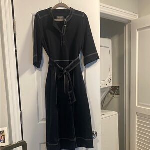 Elegant Black Midi Dress